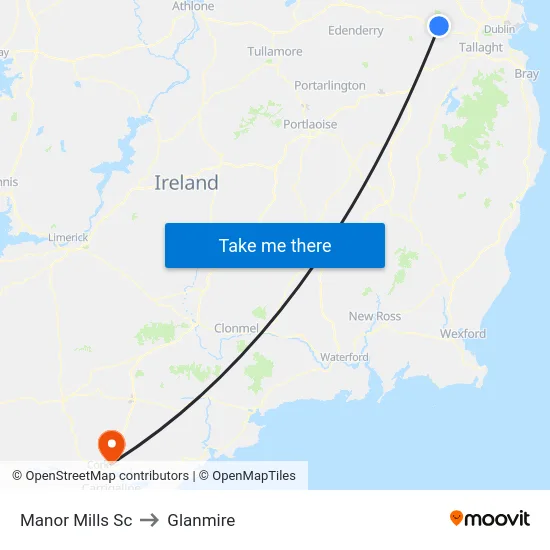 Manor Mills Sc to Glanmire map