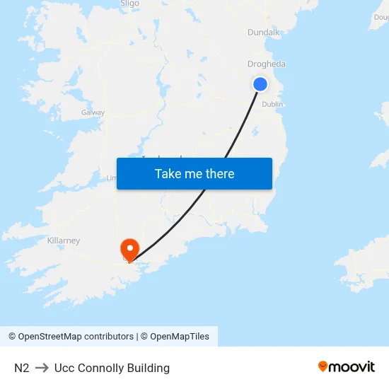 N2 to Ucc Connolly Building map