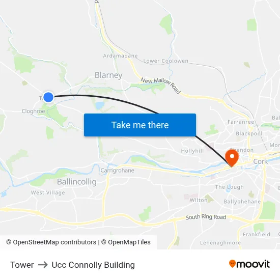 Tower to Ucc Connolly Building map