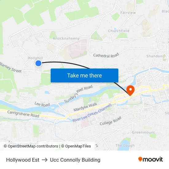 Hollywood Est to Ucc Connolly Building map