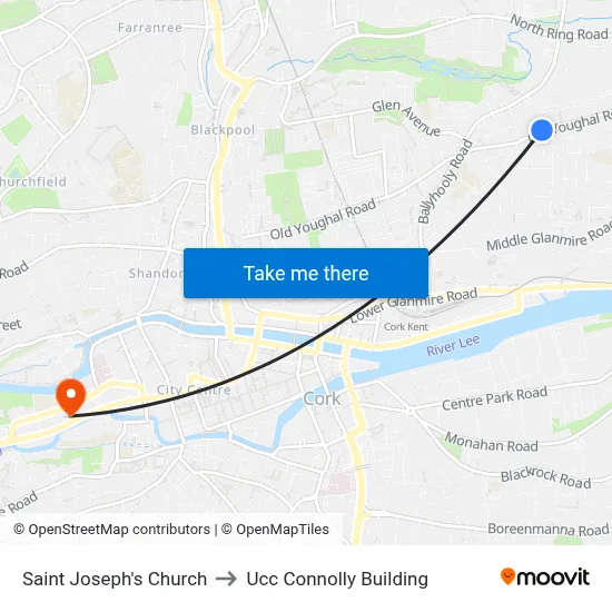 Saint Joseph's Church to Ucc Connolly Building map