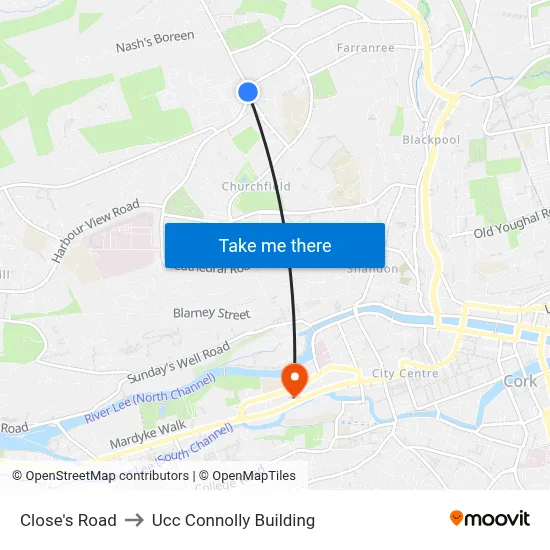 Close's Road to Ucc Connolly Building map