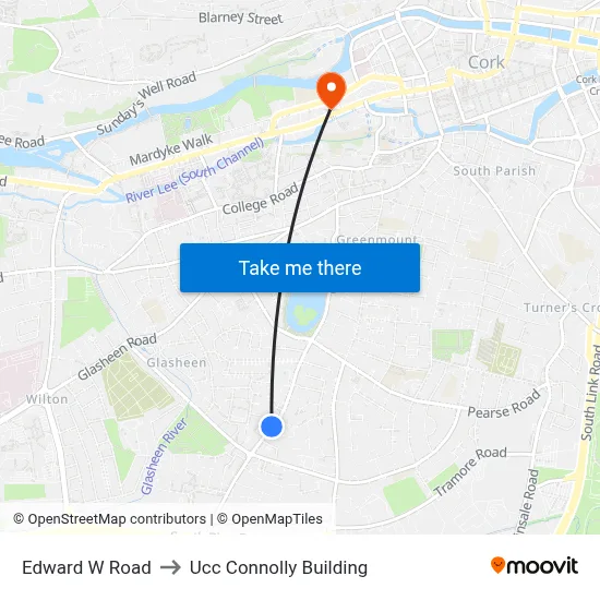 Edward W Road to Ucc Connolly Building map