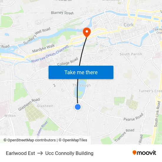 Earlwood Est to Ucc Connolly Building map