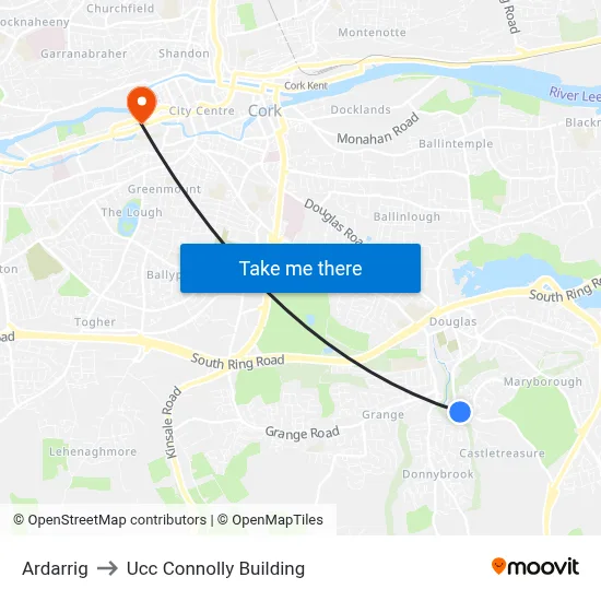 Ardarrig to Ucc Connolly Building map