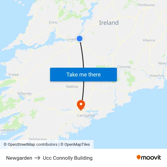 Newgarden to Ucc Connolly Building map