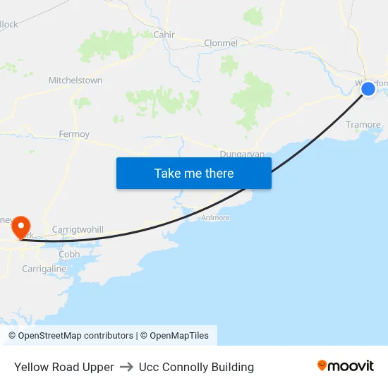 Yellow Road Upper to Ucc Connolly Building map