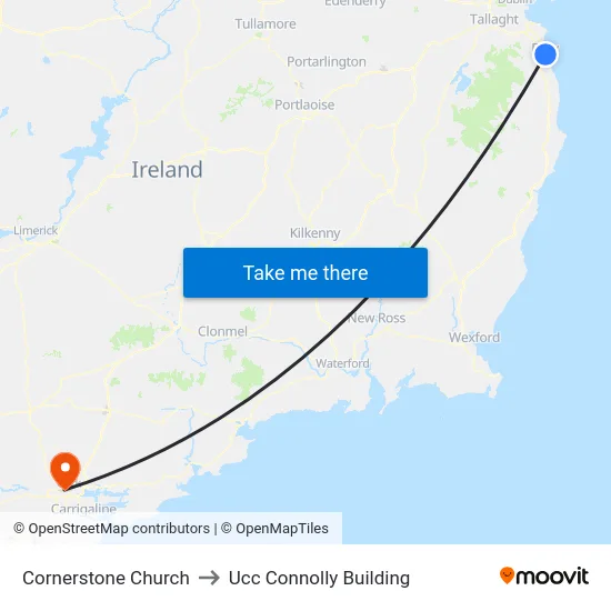Cornerstone Church to Ucc Connolly Building map