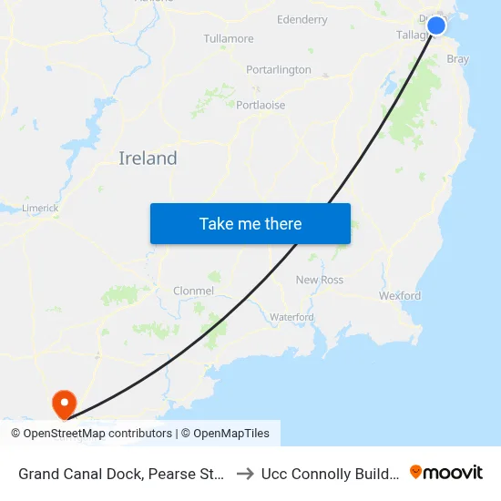 Grand Canal Dock, Pearse Street to Ucc Connolly Building map