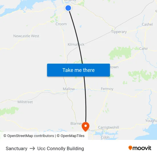 Sanctuary to Ucc Connolly Building map