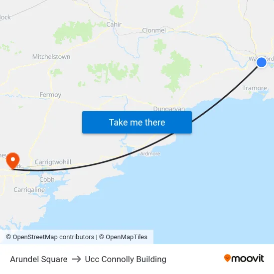 Arundel Square to Ucc Connolly Building map