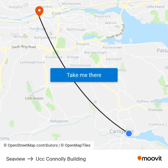 Seaview to Ucc Connolly Building map