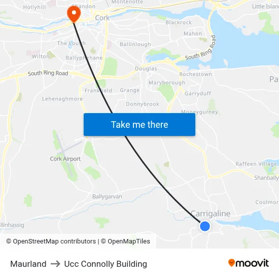 Maurland to Ucc Connolly Building map
