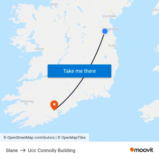 Slane to Ucc Connolly Building map