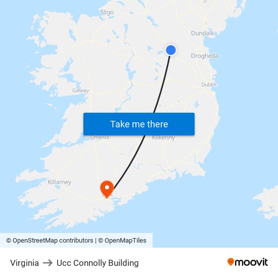 Virginia to Ucc Connolly Building map