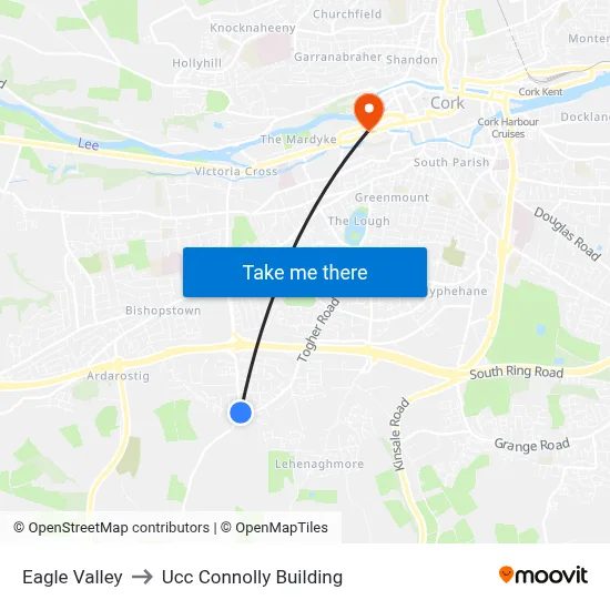 Eagle Valley to Ucc Connolly Building map