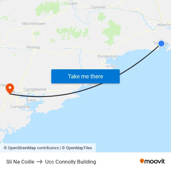 Slí Na Coille to Ucc Connolly Building map