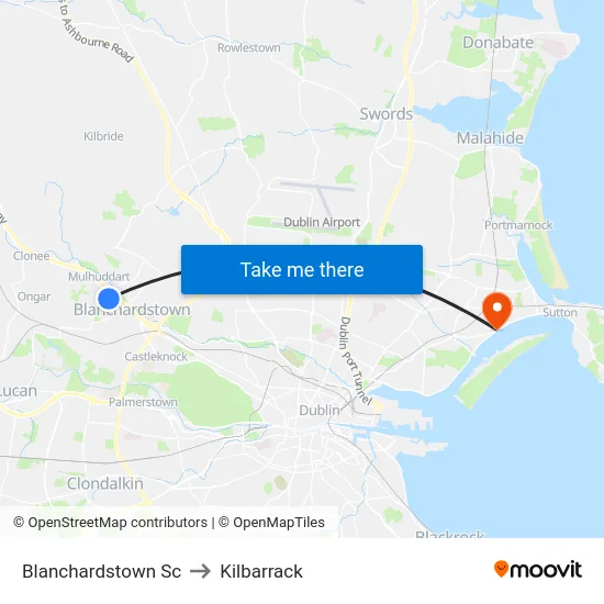Blanchardstown Sc to Kilbarrack map