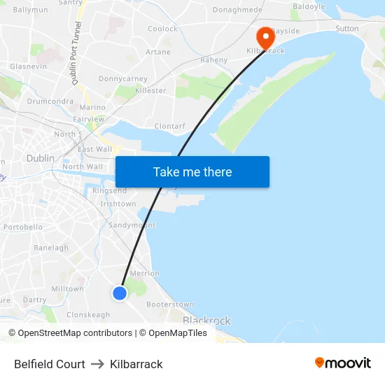 Belfield Court to Kilbarrack map