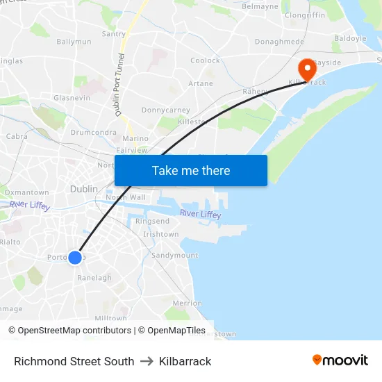 Richmond Street South to Kilbarrack map