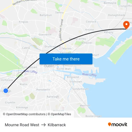 Mourne Road West to Kilbarrack map
