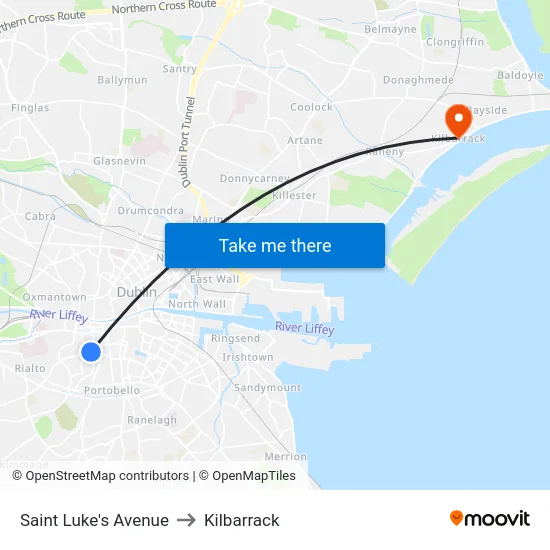 Saint Luke's Avenue to Kilbarrack map