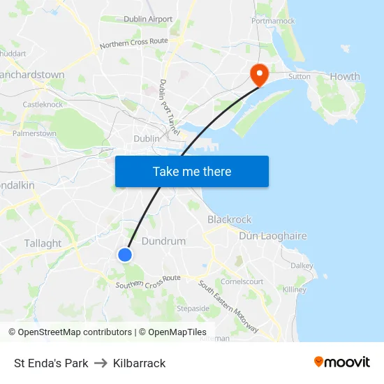 St Enda's Park to Kilbarrack map