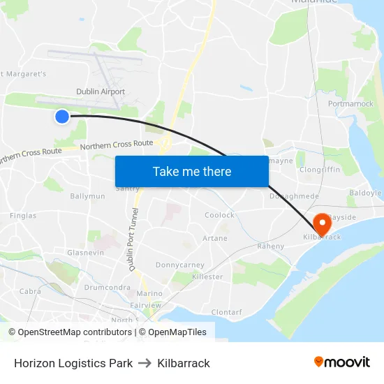Horizon Logistics Park to Kilbarrack map