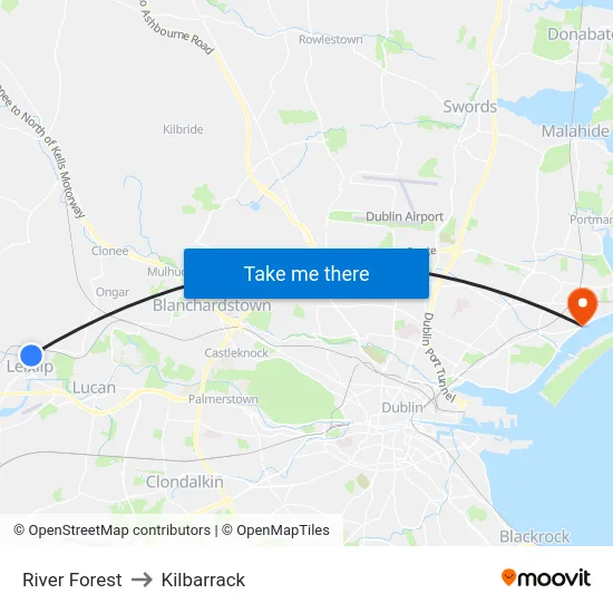 River Forest to Kilbarrack map