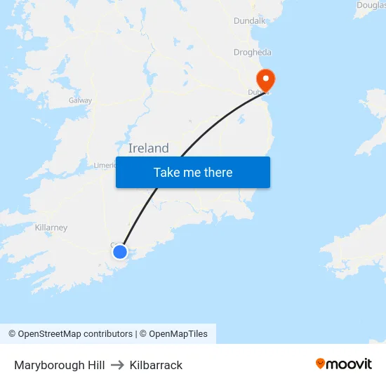 Maryborough Hill to Kilbarrack map