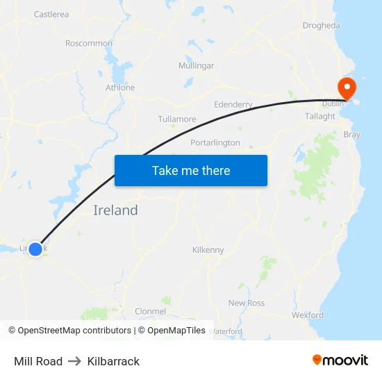 Mill Road to Kilbarrack map