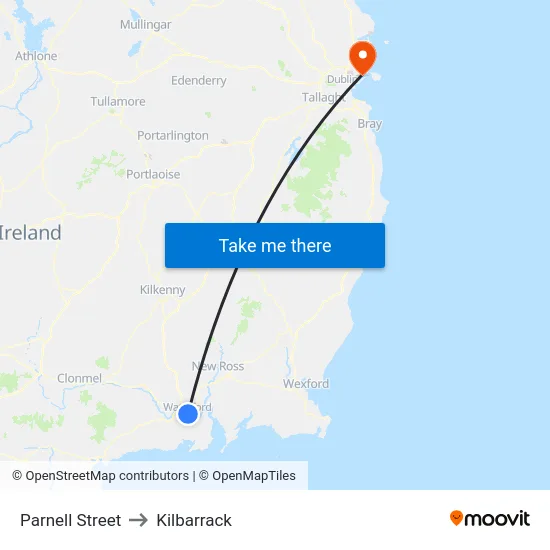 Parnell Street to Kilbarrack map