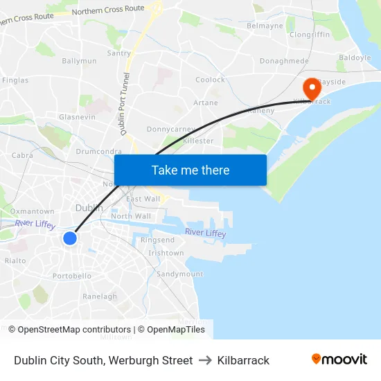 Dublin City South, Werburgh Street to Kilbarrack map