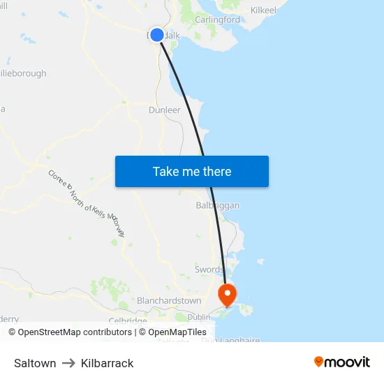 Saltown to Kilbarrack map