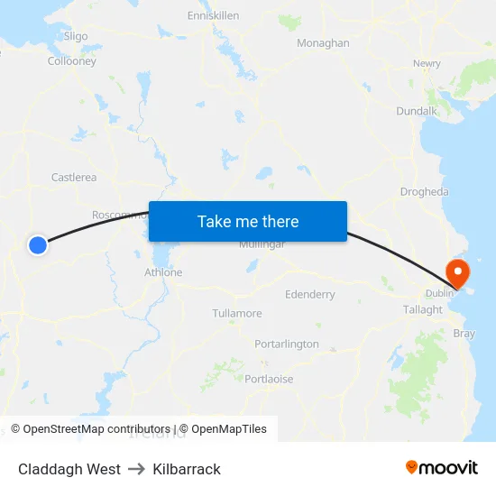 Claddagh West to Kilbarrack map