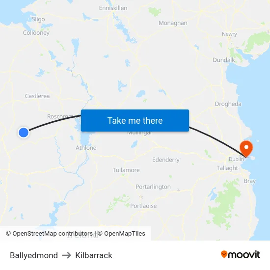 Ballyedmond to Kilbarrack map