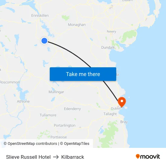 Slieve Russell Hotel to Kilbarrack map