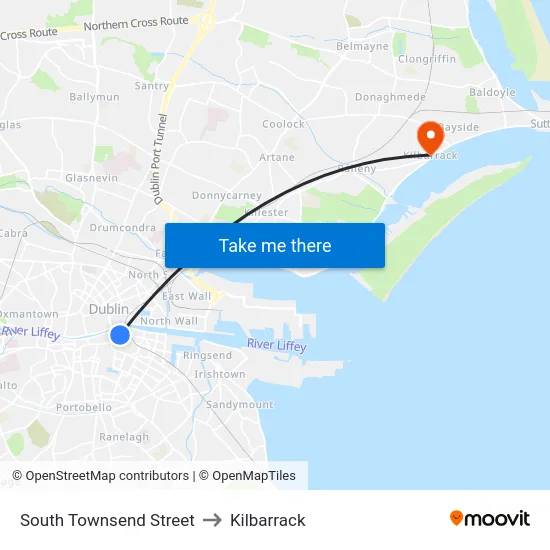 South Townsend Street to Kilbarrack map