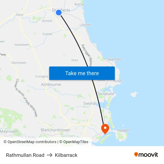 Rathmullan Road to Kilbarrack map