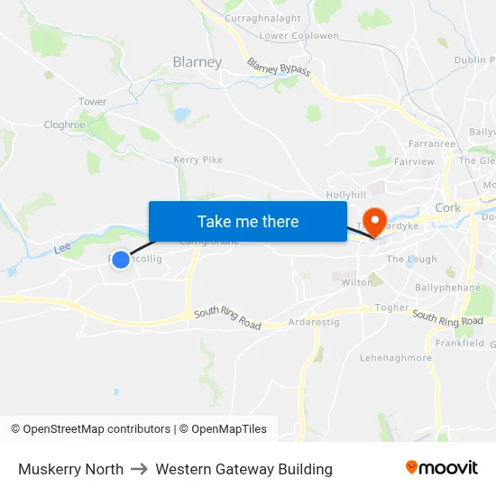 Muskerry North to Western Gateway Building map