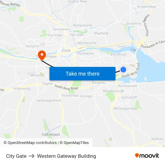 City Gate to Western Gateway Building map