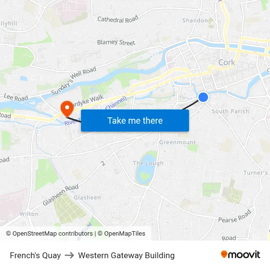 French's Quay to Western Gateway Building map