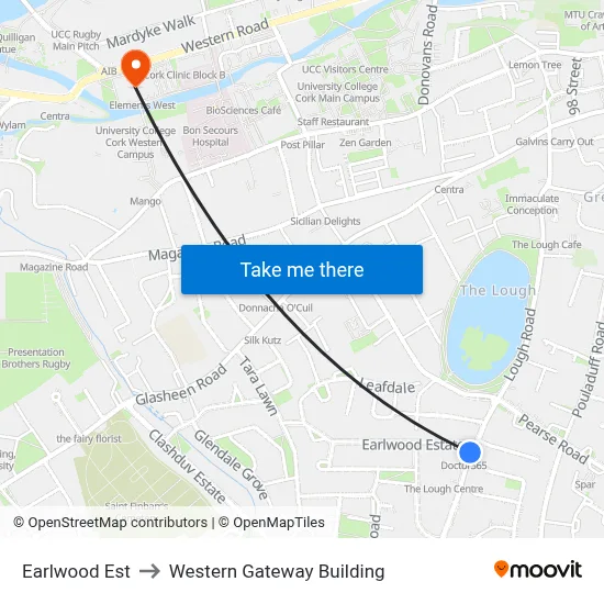 Earlwood Est to Western Gateway Building map