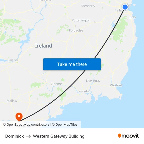 Dominick to Western Gateway Building map