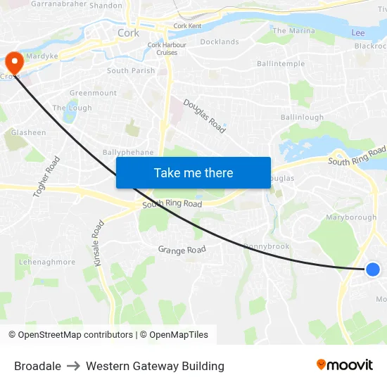 Broadale to Western Gateway Building map