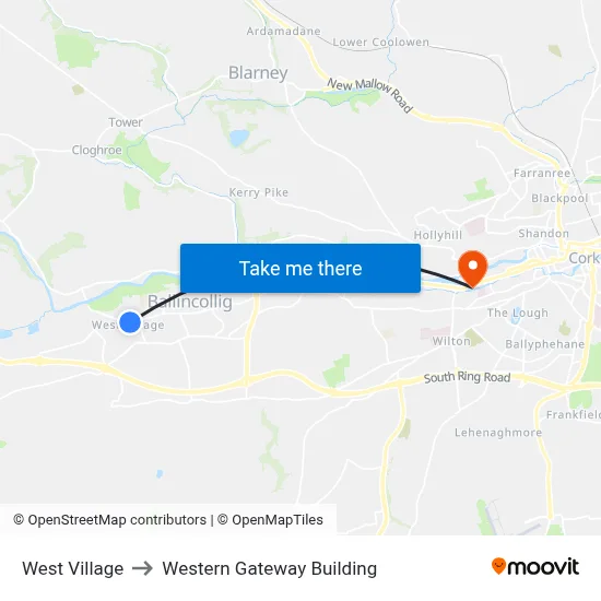 West Village to Western Gateway Building map