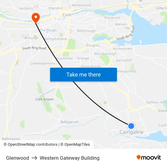 Glenwood to Western Gateway Building map
