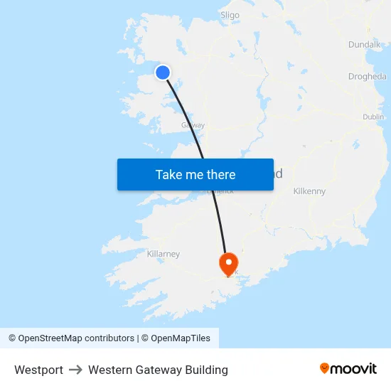Westport to Western Gateway Building map