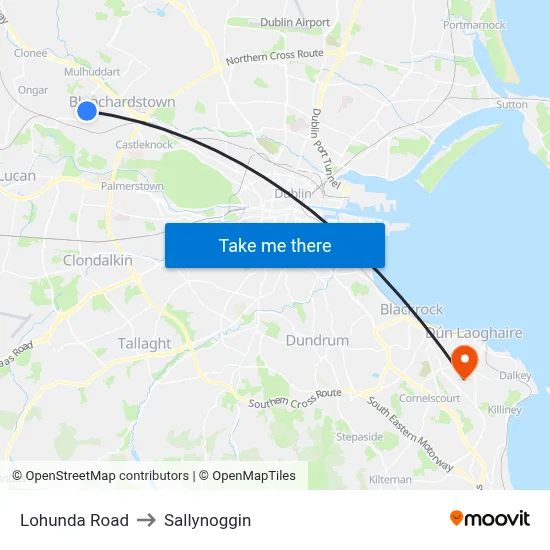 Lohunda Road to Sallynoggin map