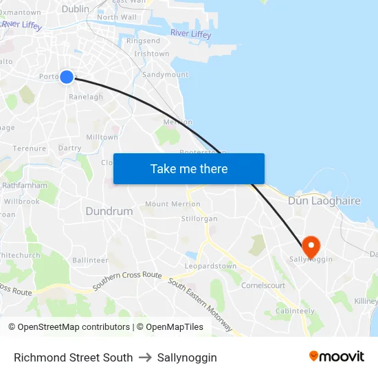 Richmond Street South to Sallynoggin map